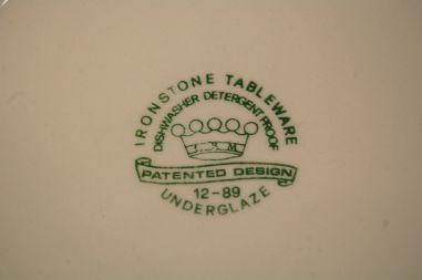 (n-7791/4) Ironstone Tableware, roheline suurem kauss