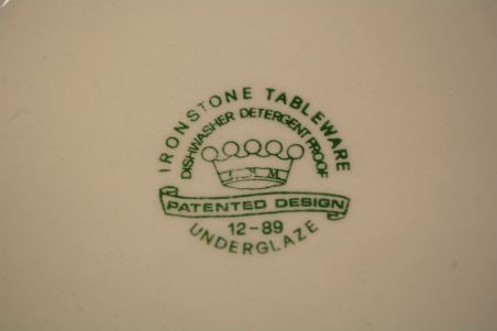 (n-7791/4) Ironstone Tableware, roheline suurem kauss