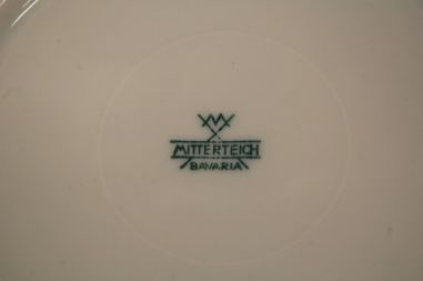 (n-7893) Bavaria Mitterteich, värvikirevad lillelised puljongikausid-taldrikud, 6tk