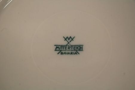 (n-7893) Bavaria Mitterteich, värvikirevad lillelised puljongikausid-taldrikud, 6tk