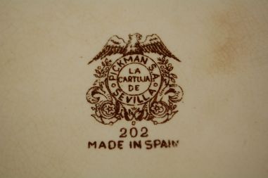 (n.7896) Pickman S.A La Cartuja De Sevilla, suur ümar vaagen
