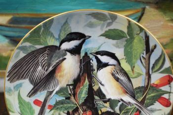 (n-7899/1) Limoges, Limited First Edition Basil Ede, kollektsioontaldrik Black-Capped Chickadee 2