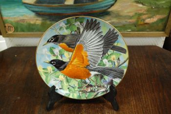 (n-7899/2) Limoges, Limited First Edition Basil Ede, kollektsioontaldrik American Robin