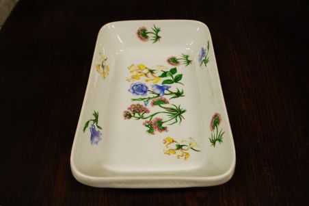 (n-7900/1) Lourioux Porcelaine, taimedega ahjuvorm
