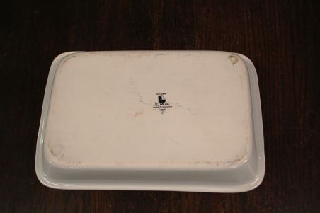 (n-7900/1) Lourioux Porcelaine, taimedega ahjuvorm