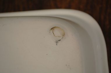 (n-7900/1) Lourioux Porcelaine, taimedega ahjuvorm