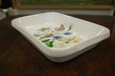 (n-7900/2) Lourioux Porcelaine, taimedega ahjuvorm