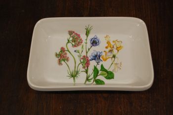 (n-7900/2) Lourioux Porcelaine, taimedega ahjuvorm