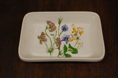 (n-7900/2) Lourioux Porcelaine, taimedega ahjuvorm