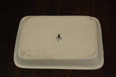 (n-7900/2) Lourioux Porcelaine, taimedega ahjuvorm