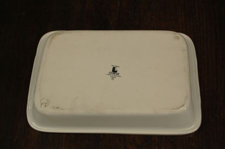 (n-7900/2) Lourioux Porcelaine, taimedega ahjuvorm