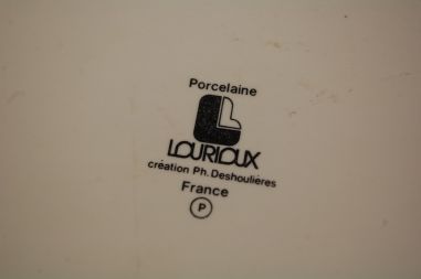 (n-7900/2) Lourioux Porcelaine, taimedega ahjuvorm