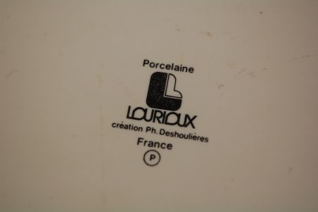 (n-7900/2) Lourioux Porcelaine, taimedega ahjuvorm