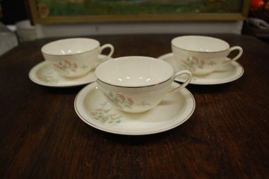 (n-7908/5) Petrus Regout & Co Maastricht, kohvitassid-taldrikud, 3tk