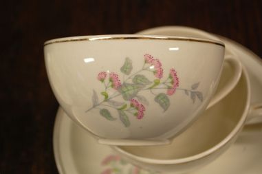 (n-7908/5) Petrus Regout & Co Maastricht, kohvitassid-taldrikud, 3tk