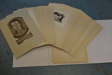 (p-1150) Mapp graafikaga- Ex Librised