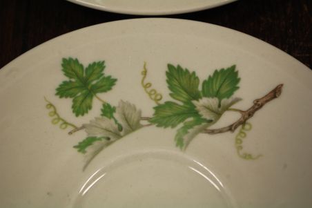 (n-7918/2) Schwarzenhummer, viinamarjaokstega kohvitassid-taldrikud, 4tk