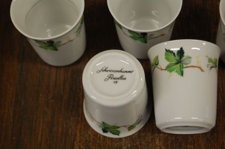 (n-7918/3) Schwarzenhummer, viinamarjaokstega espressotassid, 5tk