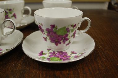 (n-7926/2) Bavaria Winterling Marktleuthen, kannikestega kohvitassid-taldrikud, 4tk