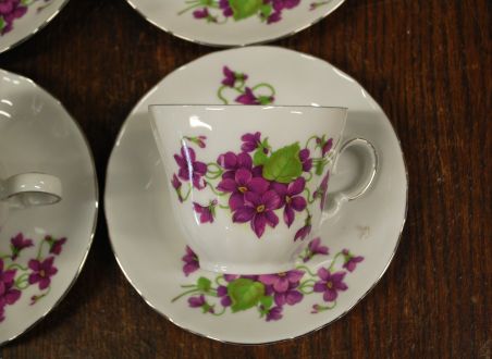 (n-7926/2) Bavaria Winterling Marktleuthen, kannikestega kohvitassid-taldrikud, 4tk