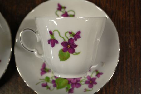 (n-7926/2) Bavaria Winterling Marktleuthen, kannikestega kohvitassid-taldrikud, 4tk