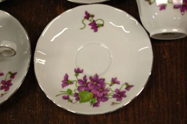 (n-7926/2) Bavaria Winterling Marktleuthen, kannikestega kohvitassid-taldrikud, 4tk
