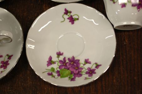 (n-7926/2) Bavaria Winterling Marktleuthen, kannikestega kohvitassid-taldrikud, 4tk