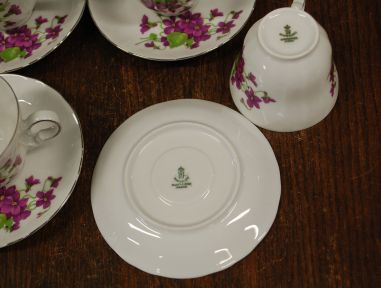 (n-7926/2) Bavaria Winterling Marktleuthen, kannikestega kohvitassid-taldrikud, 4tk