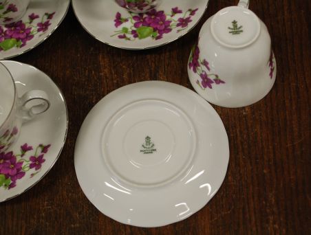 (n-7926/2) Bavaria Winterling Marktleuthen, kannikestega kohvitassid-taldrikud, 4tk