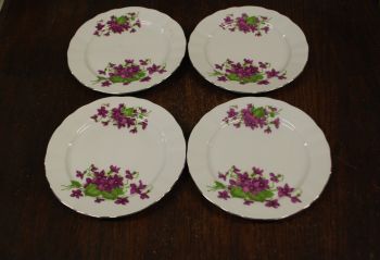 (n-7926/3) Bavaria Winterling Marktleuthen, kannikestega salatitaldrikud, 4tk