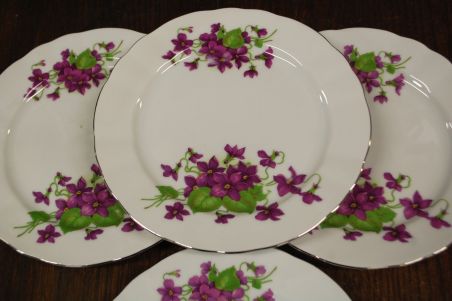 (n-7926/3) Bavaria Winterling Marktleuthen, kannikestega salatitaldrikud, 4tk