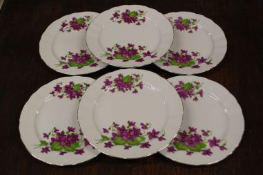 (n-7926/4) Bavaria Winterling Marktleuthen, kannikestega salatitaldrikud, 6tk