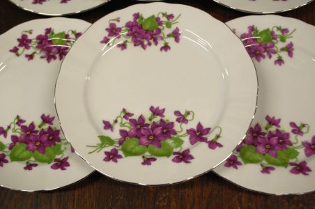 (n-7926/4) Bavaria Winterling Marktleuthen, kannikestega salatitaldrikud, 6tk