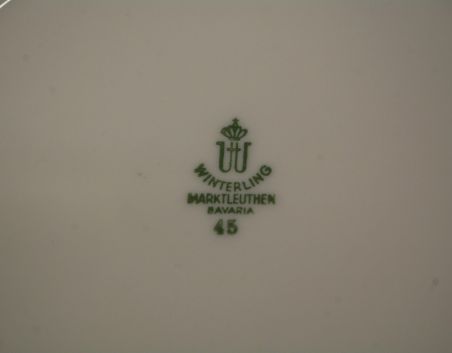 (n-7926/4) Bavaria Winterling Marktleuthen, kannikestega salatitaldrikud, 6tk