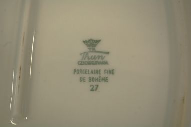 (n-7927/1) Thun, Porcelaine fine de Boheme, ovaalne vaagen