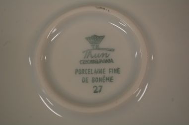 (n-7927/2) Thun, Porcelaine fine de Boheme, ümar vaagen