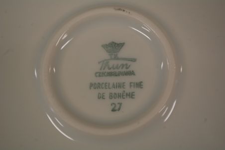 (n-7927/2) Thun, Porcelaine fine de Boheme, ümar vaagen