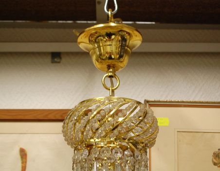 (L-831) Suur uhke kristall/ klaas laelühter