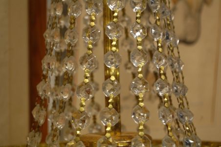 (L-831) Suur uhke kristall/ klaas laelühter