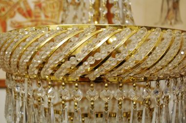 (L-831) Suur uhke kristall/ klaas laelühter