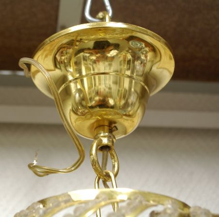 (L-831) Suur uhke kristall/ klaas laelühter