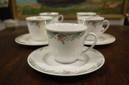 (n-2553/2) Bavaria Winterling, kohvitassid-taldrikud, 5tk