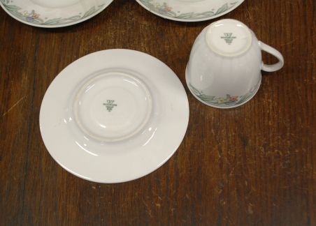 (n-2553/2) Bavaria Winterling, kohvitassid-taldrikud, 5tk