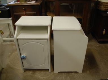 (L-836) Valged öökapid, 2tk komplektis