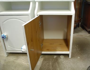 (L-836) Valged öökapid, 2tk komplektis