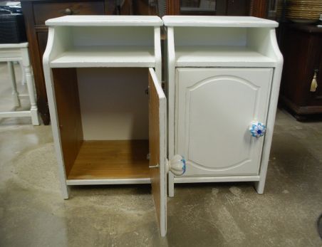 (L-836) Valged öökapid, 2tk komplektis