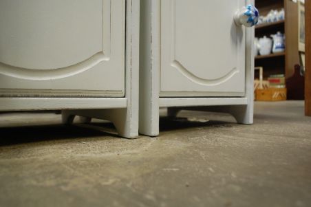 (L-836) Valged öökapid, 2tk komplektis