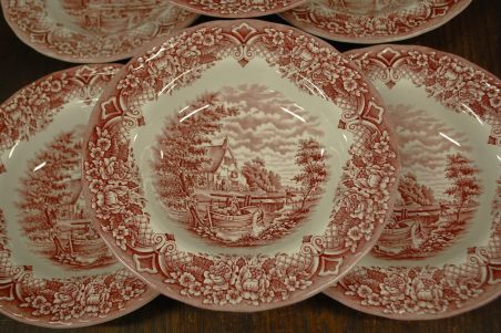 (n-3019/2) W.H Grindley & Co, Staffordshire supi-pastataldrikud, 6tk