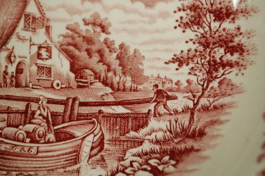 (n-3019/2) W.H Grindley & Co, Staffordshire supi-pastataldrikud, 6tk