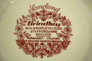 (n-3019/2) W.H Grindley & Co, Staffordshire supi-pastataldrikud, 6tk